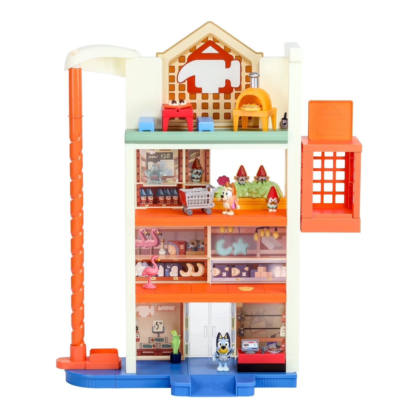 Bluey Hammerbarn Shopping Playset, Including Lights and 45+ Sounds, Ages 3+