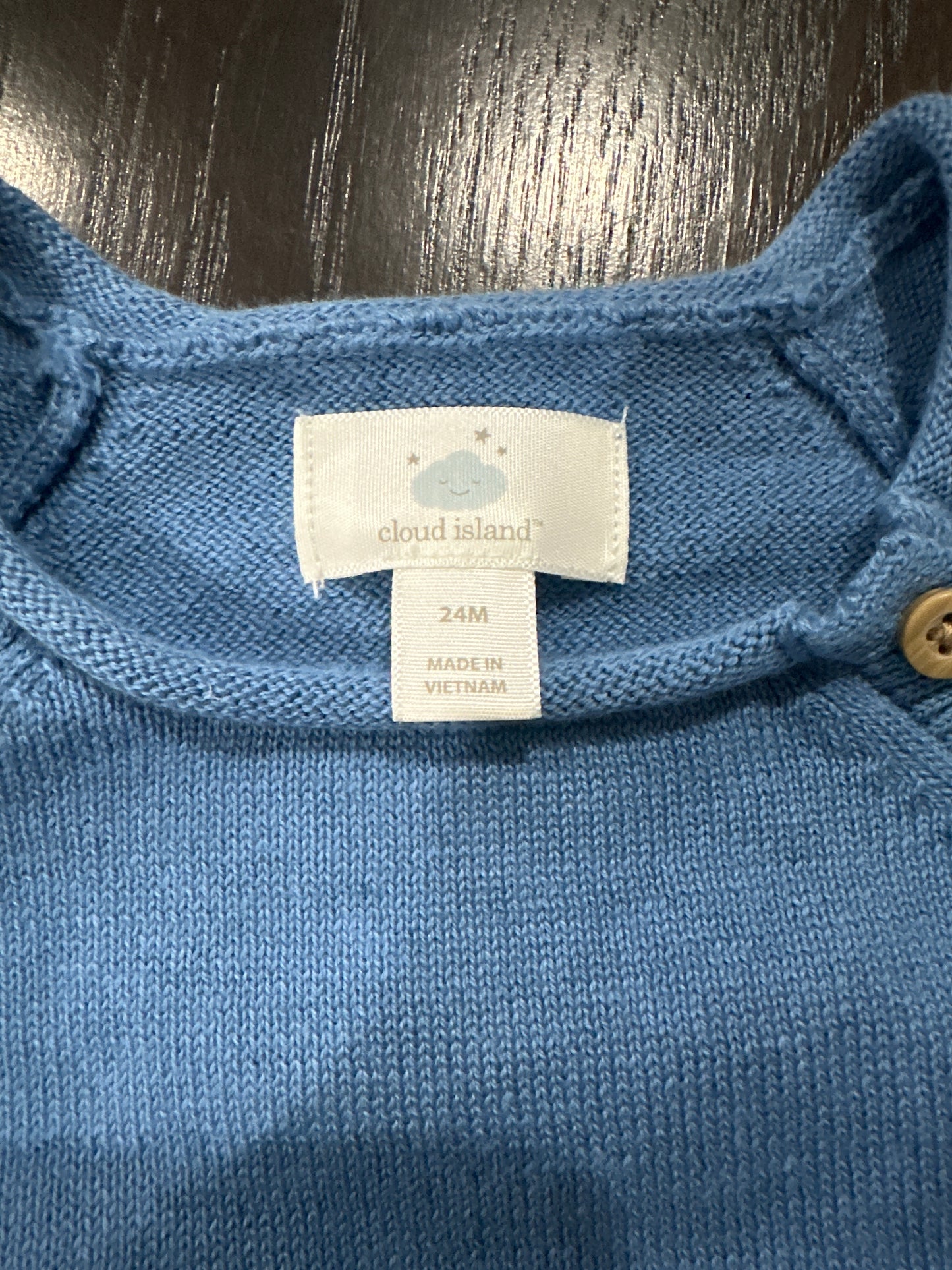 Cloud Island™ 2-Piece Knit Outfit Set – Striped Sweater & Matching Shorts