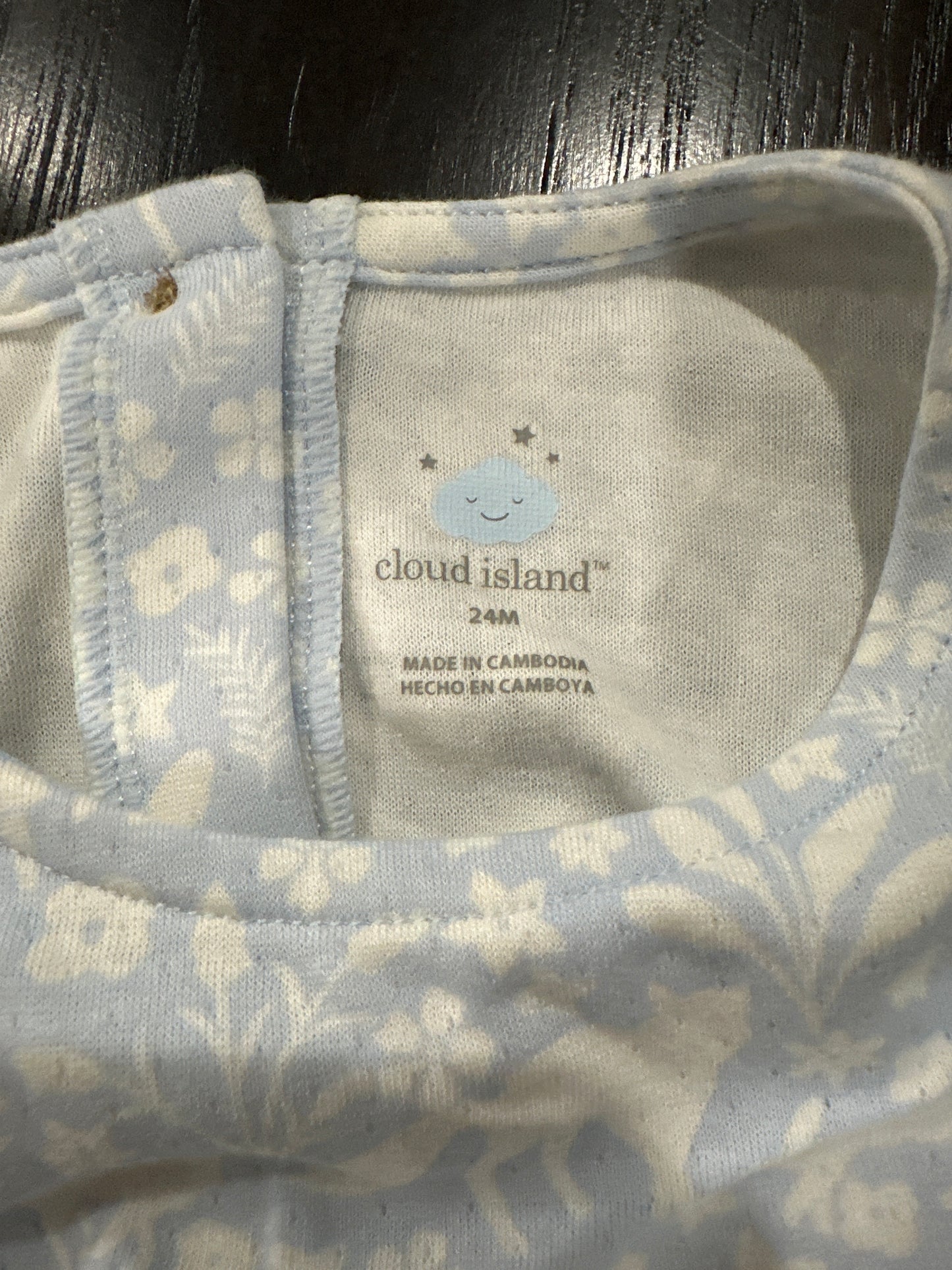 Cloud Island Baby Sleeveless Ruffle Romper Woodland Print Organic Cotton