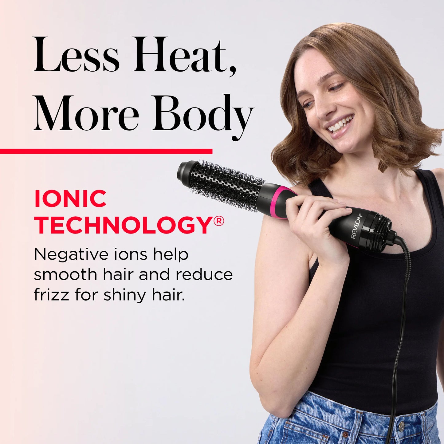 Revlon One-Step 1-1/2" Root Booster Round Hair Dryer, Black