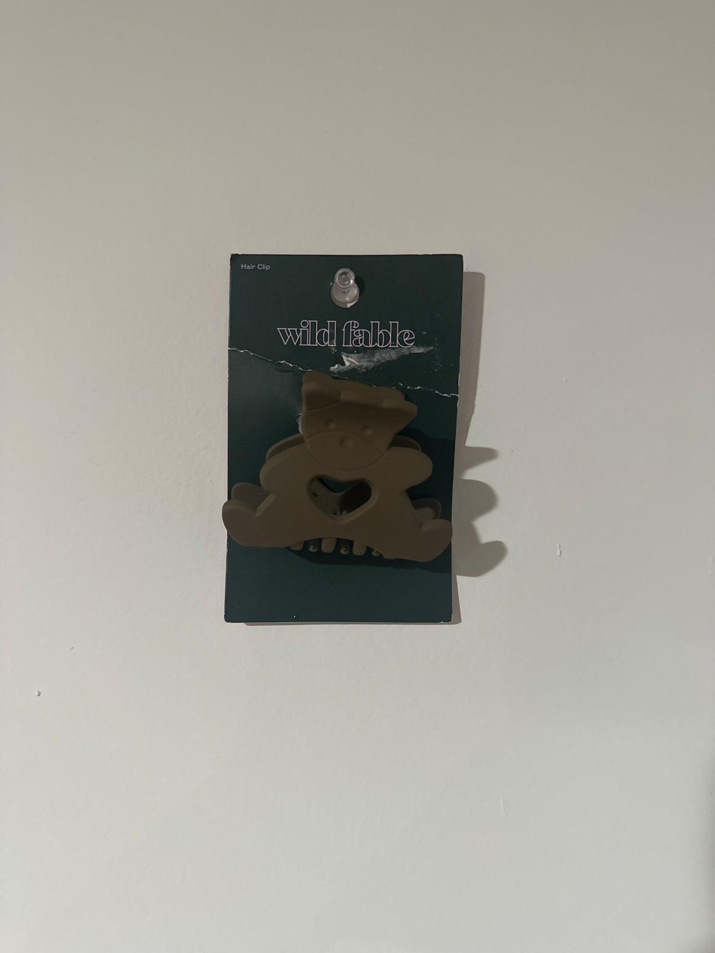 Wild Fable™ Teddy Bear Hair Clip – Neutral Brown