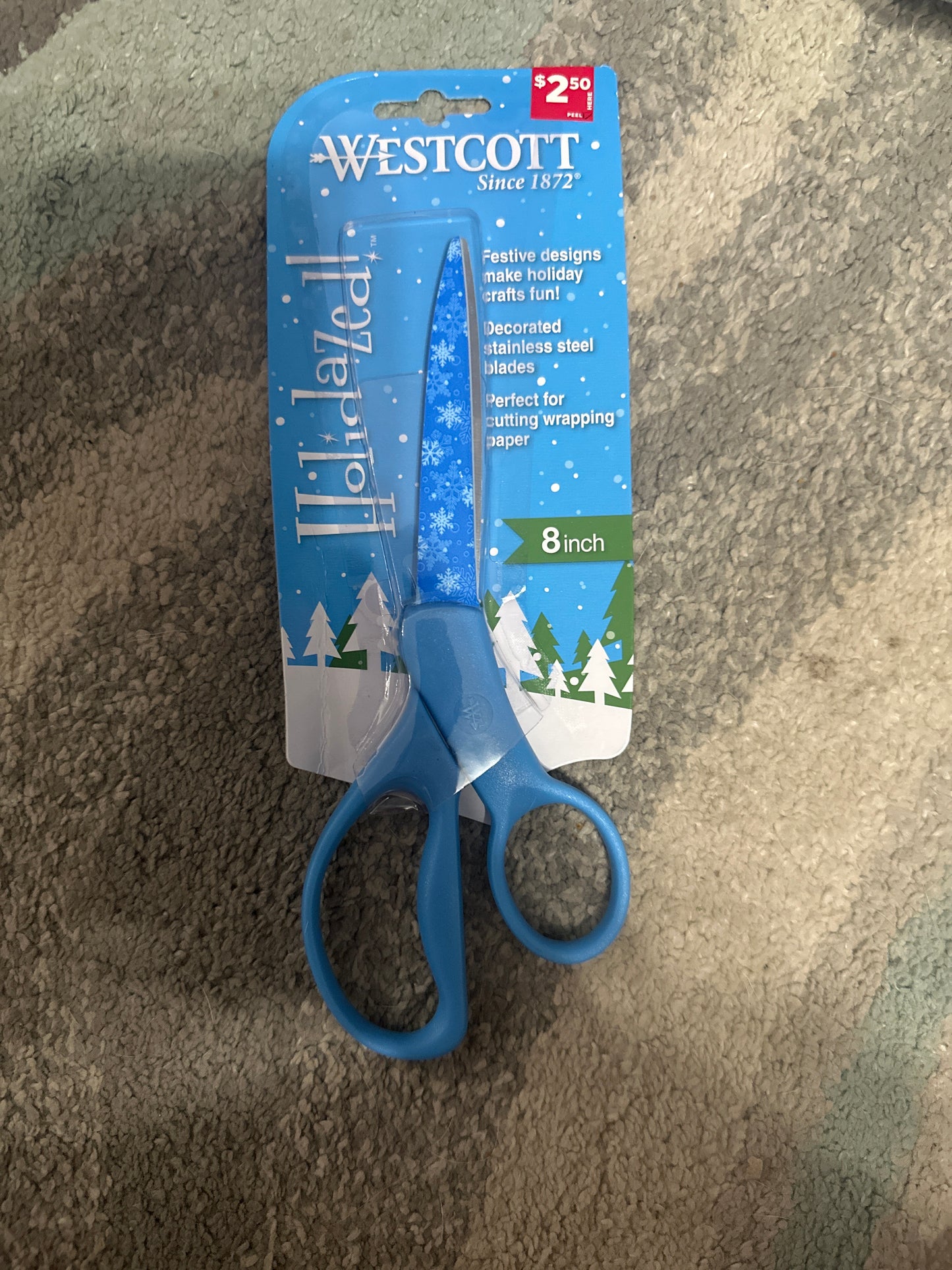 Westcott Snowflake themed 8 inch Scissors