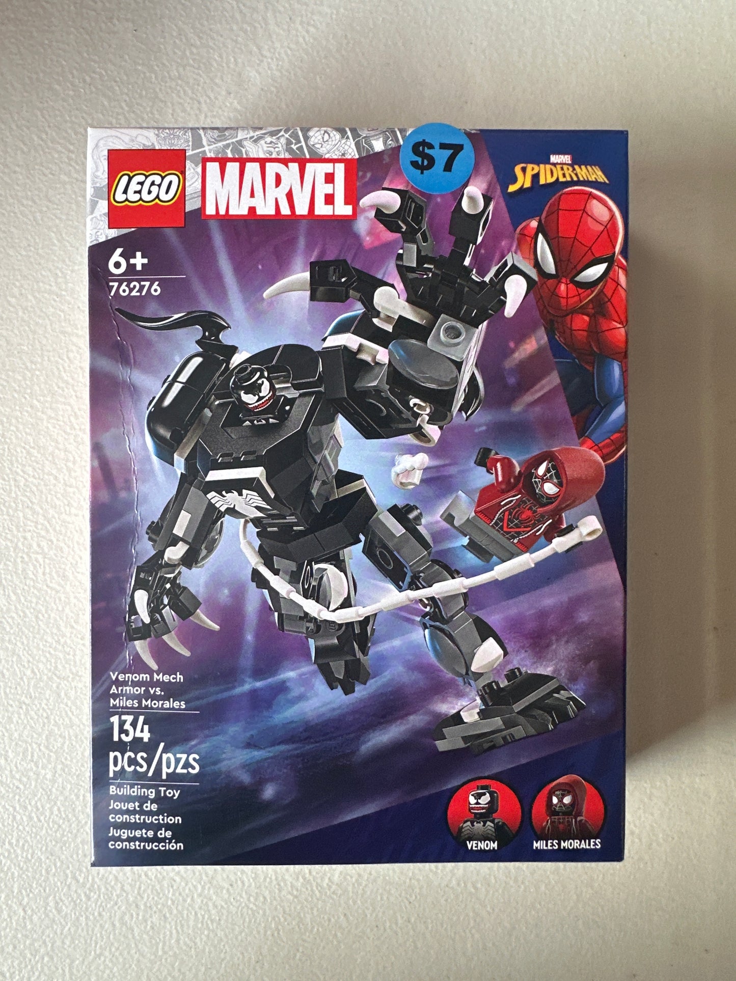 LEGO Marvel Venom Mech Armor vs. Miles Morales 76276