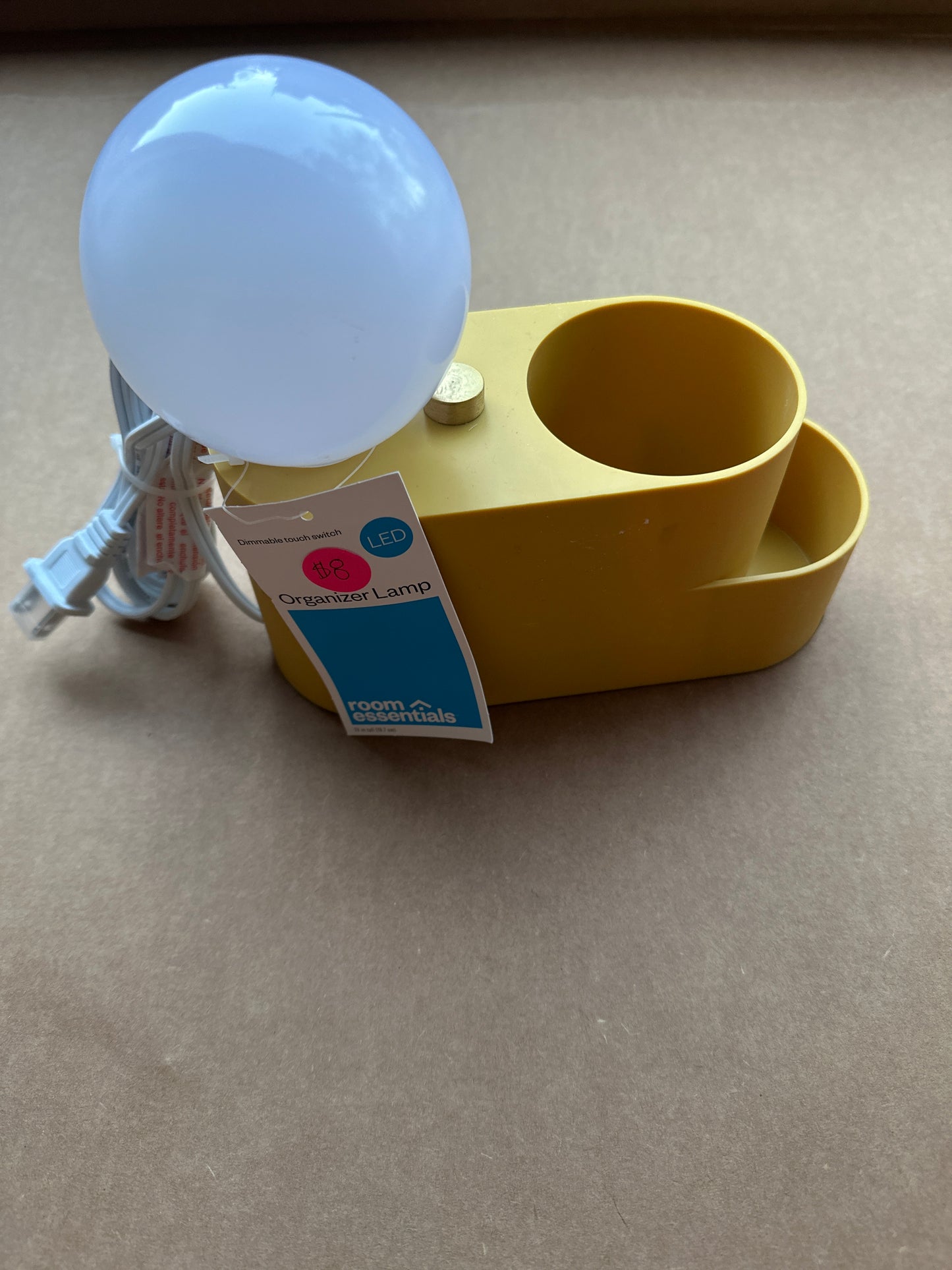 Orb Shade Organizer Novelty Table Lamp White - Room Essentials-Mustard