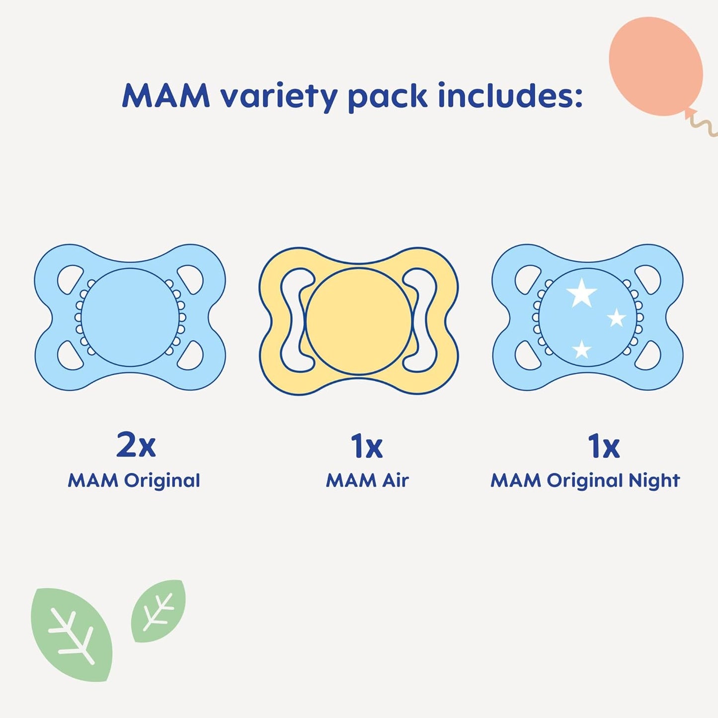 MAM Variety Pack Baby Pacifier