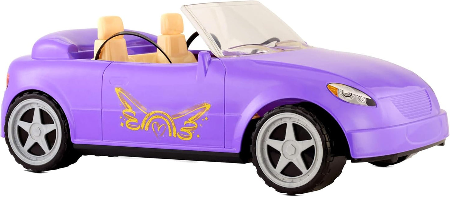 MGA Entertainment Dream Ella Car Cruiser - Purple | Convertible Car | Fits Two 11.5" Fashion Dolls,Multicolor