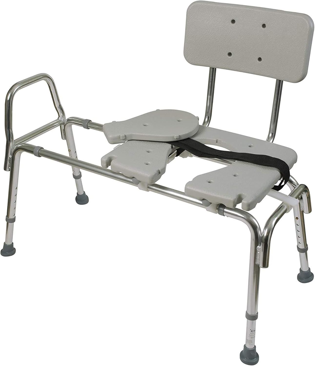 Adjustable Seat Height and Cut Out Access, Holds Weight up to 400 Lbs, Bath and Shower Safety, Transfer Bench