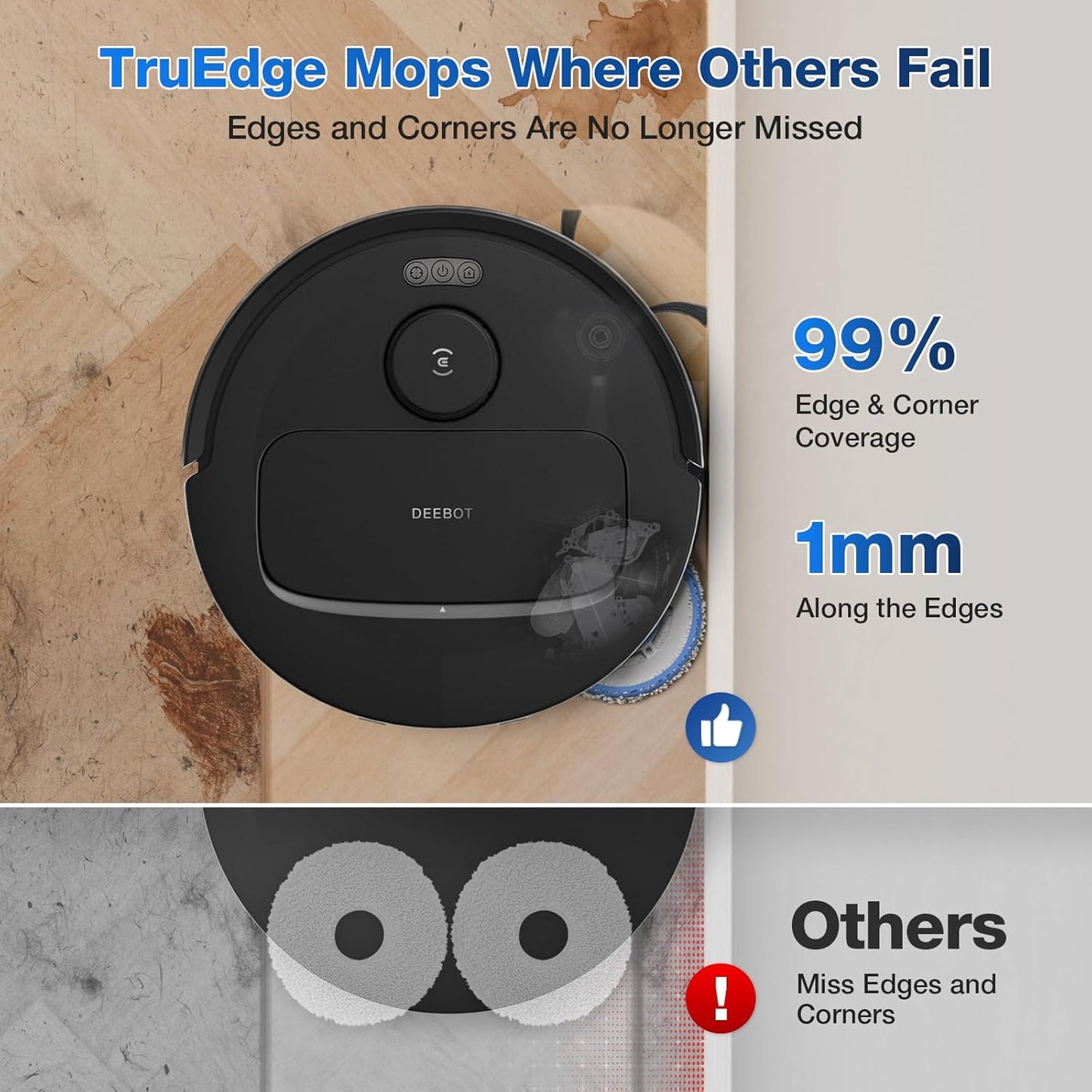ECOVACS Robotics - N30 PRO OMNI Robot Vacuum & Spinning Mop with Auto-Cleaning Station - Black