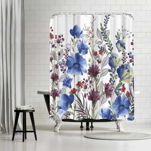 Americanflat shower curtain willowherb