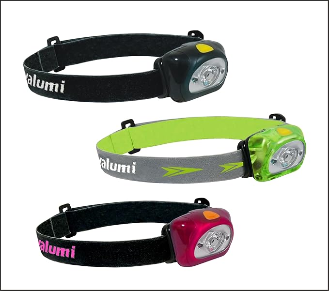 LED Headlamp, Spark, with Advanced Aspherical LED Lens, Brightest LED with140 Lumens Output, Energy Saving Design, 3 Packs