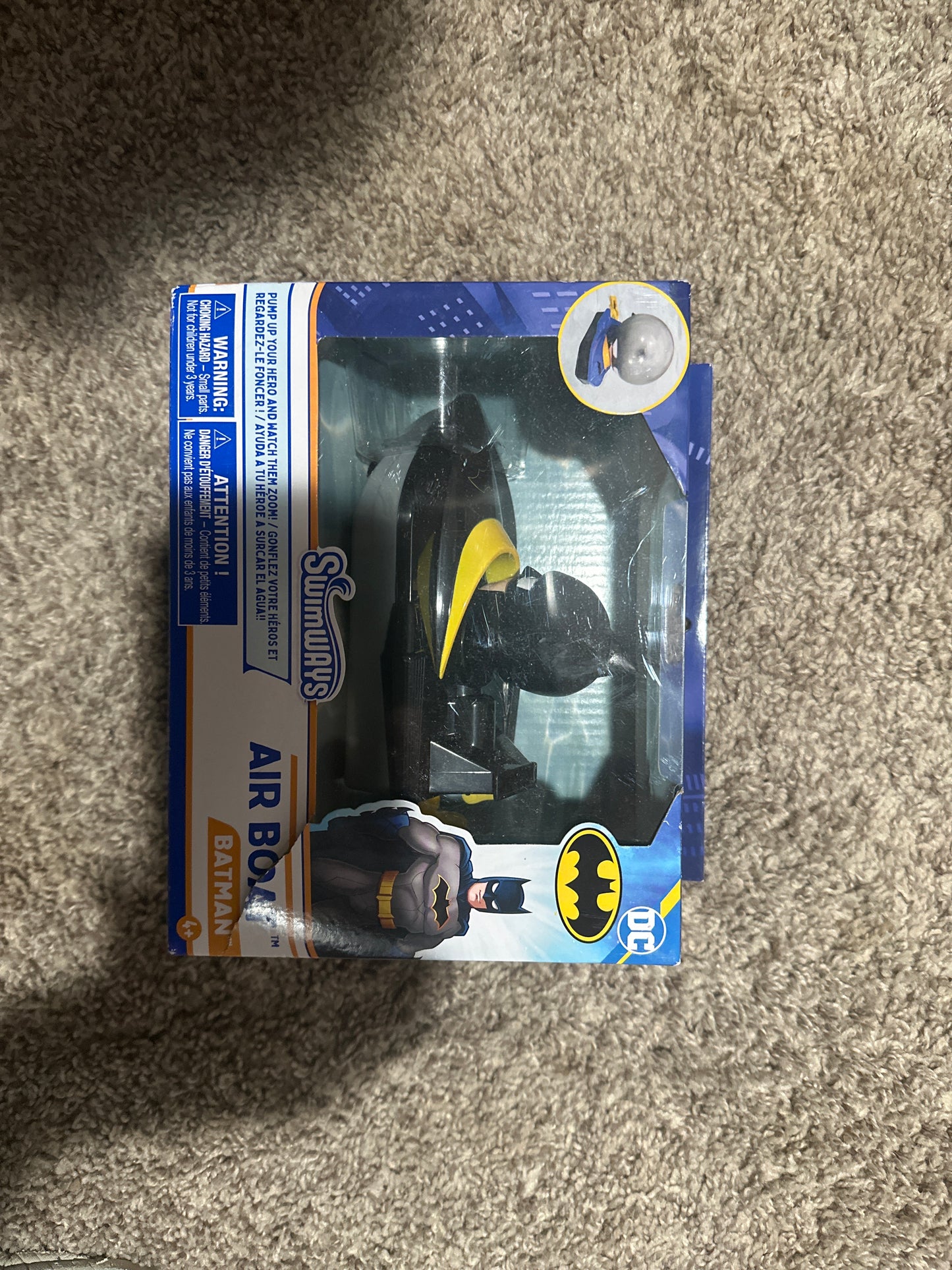 Swimways DC Batman Air Boat: Pool Splash Toy for Ages 4+