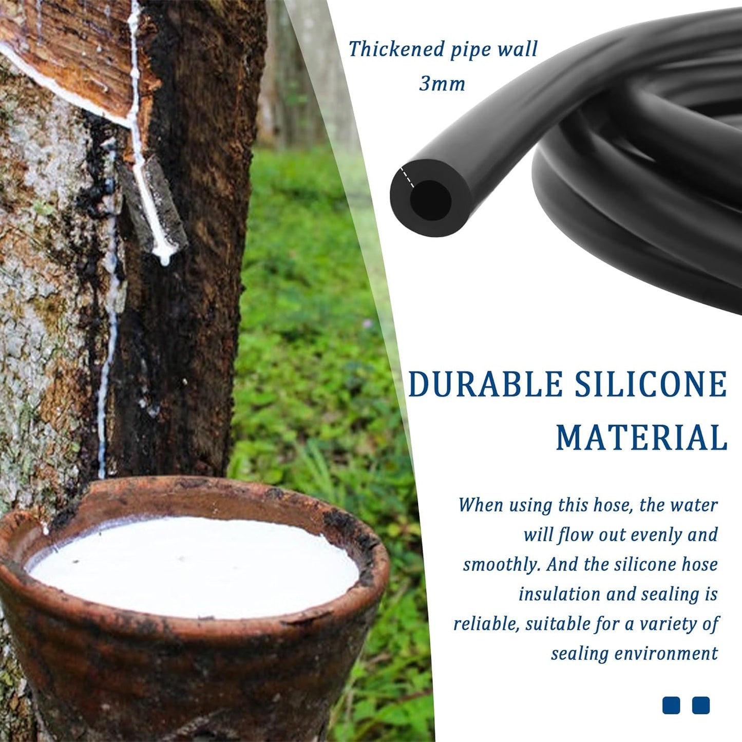 Vacuum Hose Set with IDOD 5 11mm,1PC 9.84Ft Vacuum Hose Automotive+30PCS Vacuum Hoses Adapter