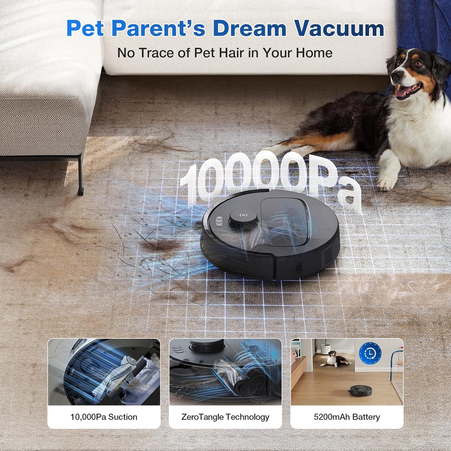 ECOVACS Robotics - N30 PRO OMNI Robot Vacuum & Spinning Mop with Auto-Cleaning Station - Black