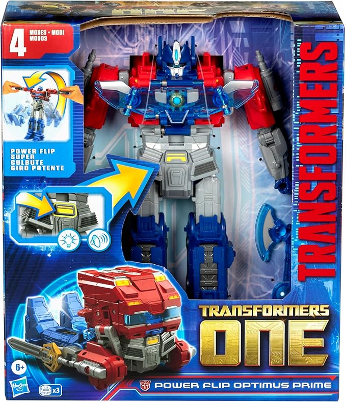 Transformers One Movie Power Flip Optimus Prime