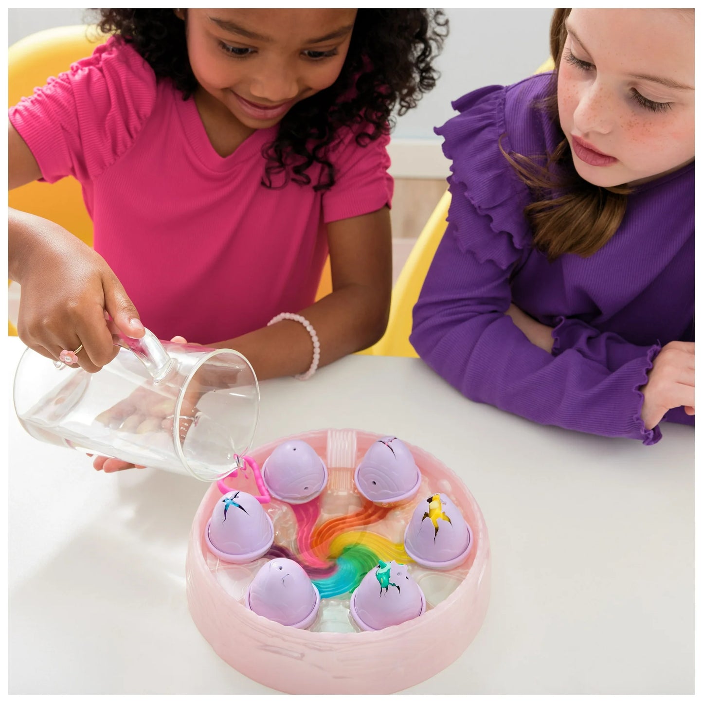 Hatchimals Alive 8” Wide Rainbow Hatchery with 6 Characters, 10+ Accessories