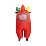 Among Us Red Lit Up Inflatable Halloween Costume for Children, Youth Size, by YuME Toys