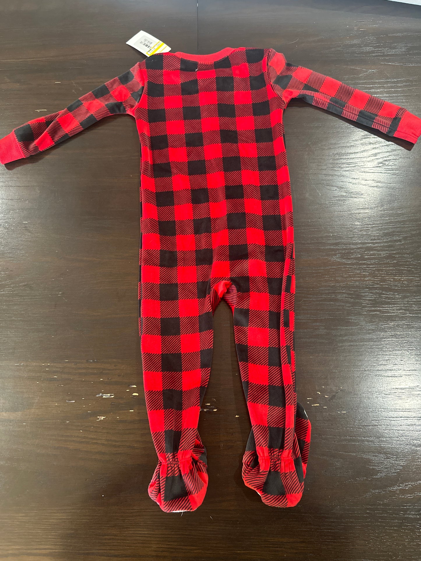 Carter’s Buffalo Plaid Bear Footed Sleep & Play One-Piece Pajamas