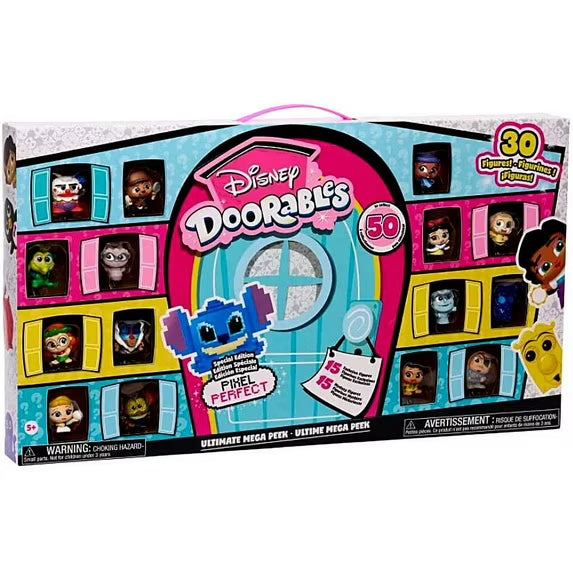 Disney Doorables Pixel Perfect Ultimate MEGA Peek Playset (30 Figures - Includes 15 Exclusives)