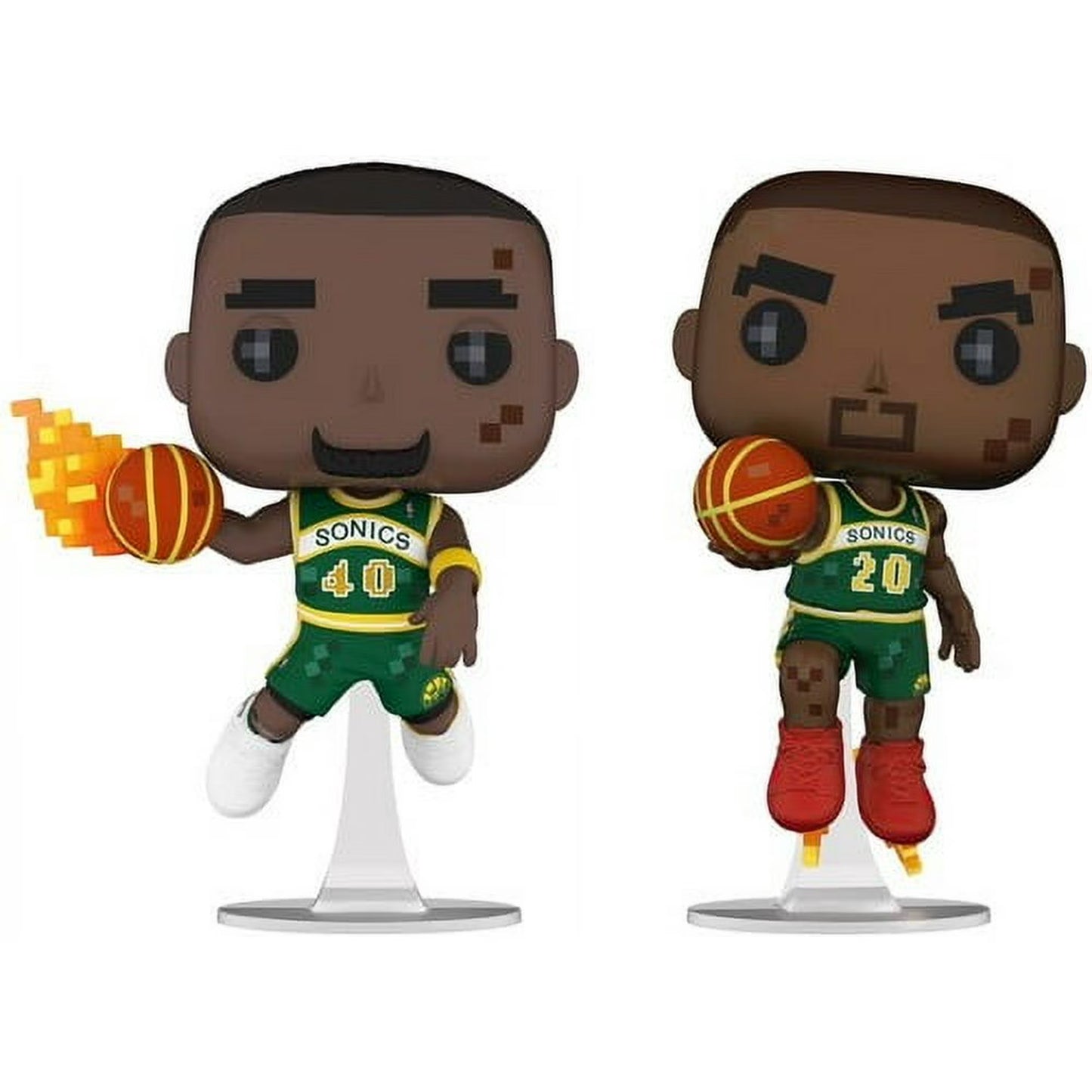 FUNKO POP! 8-BIT: NBA JAM - Seattle Sonics 2PK