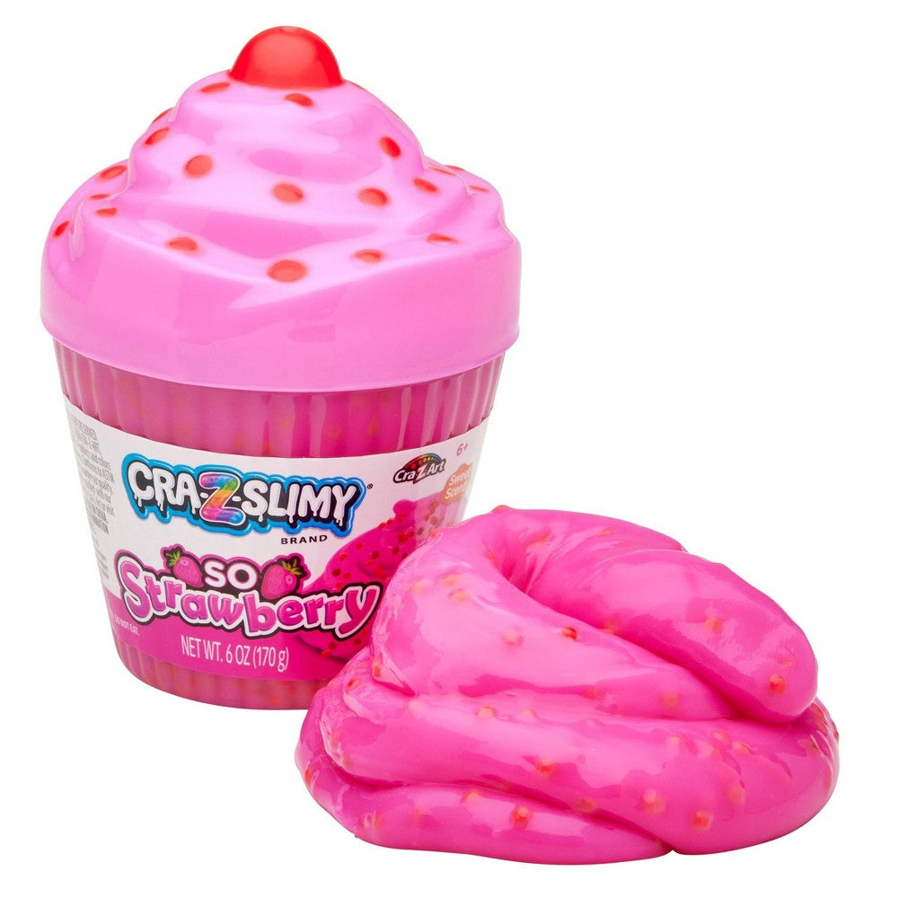 Cra-Z-Slimy So Strawberry Scented Slime with Cupcake Shaped Container