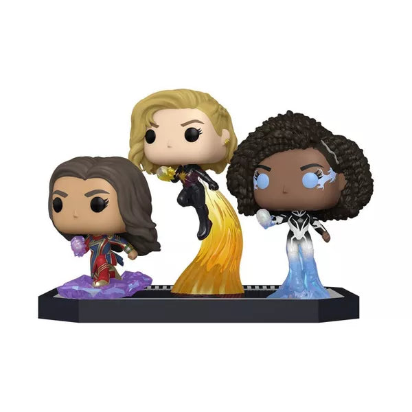 Funko POP! Moment: The Marvels - Ms. Marvel/ Captain Marvel/Photon Figure Set - 3pk (Target Exclusive)