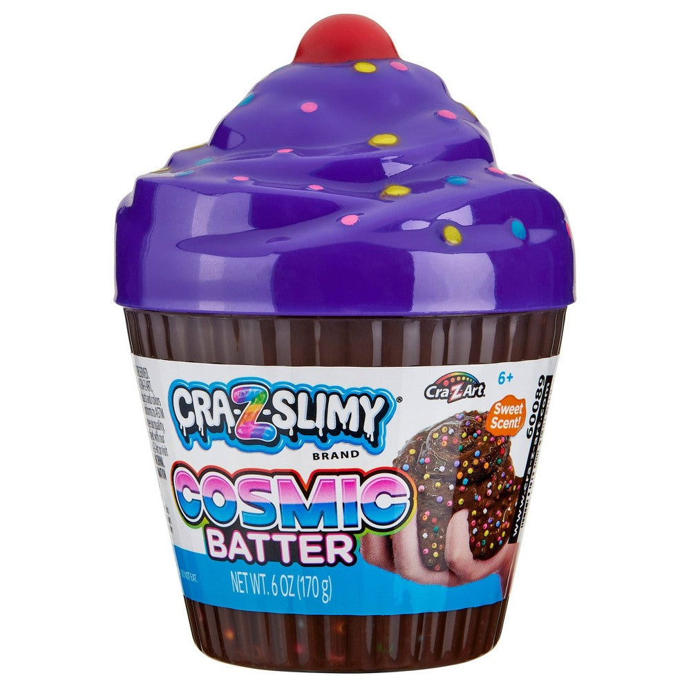 Cra-Z-Slimy Cosmic Batter Scented Slime with Cupcake Shaped Container