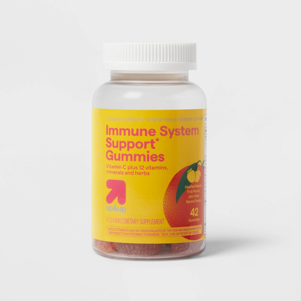 Immunity Support Dietary Supplement Gummy - Assorted Fruit - 42ct - up&up™