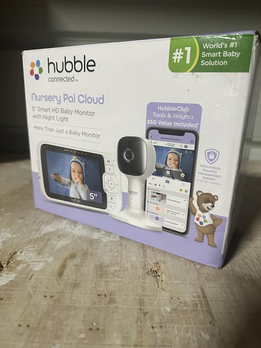 Hubble Nursery Pal - 5-Inch Smart Security Baby Monitor, Single Camera