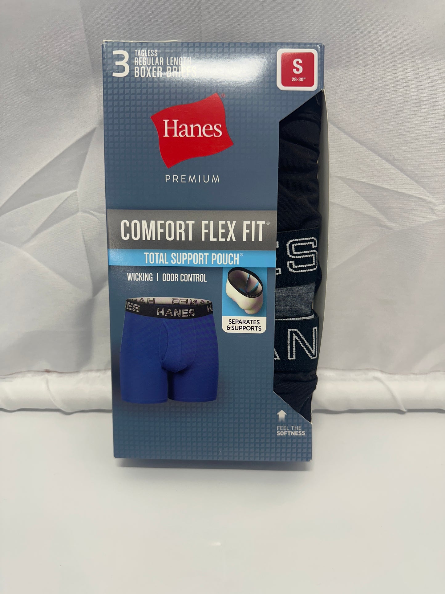 Hanes Premium Comfort Flex Fit® Tagless Boxer Briefs (3-Pack)