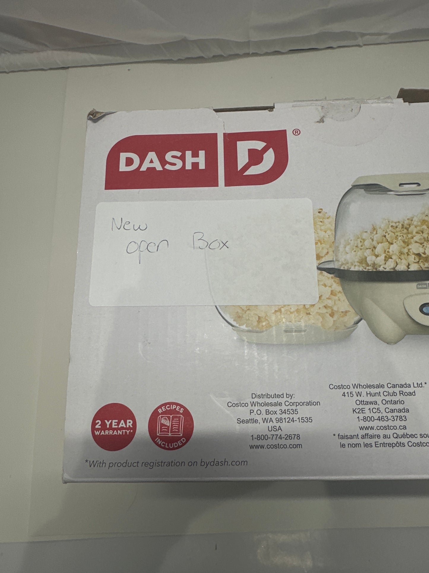 Dash SmartStore™ Stirring Popcorn Maker – 20 Cup Capacity