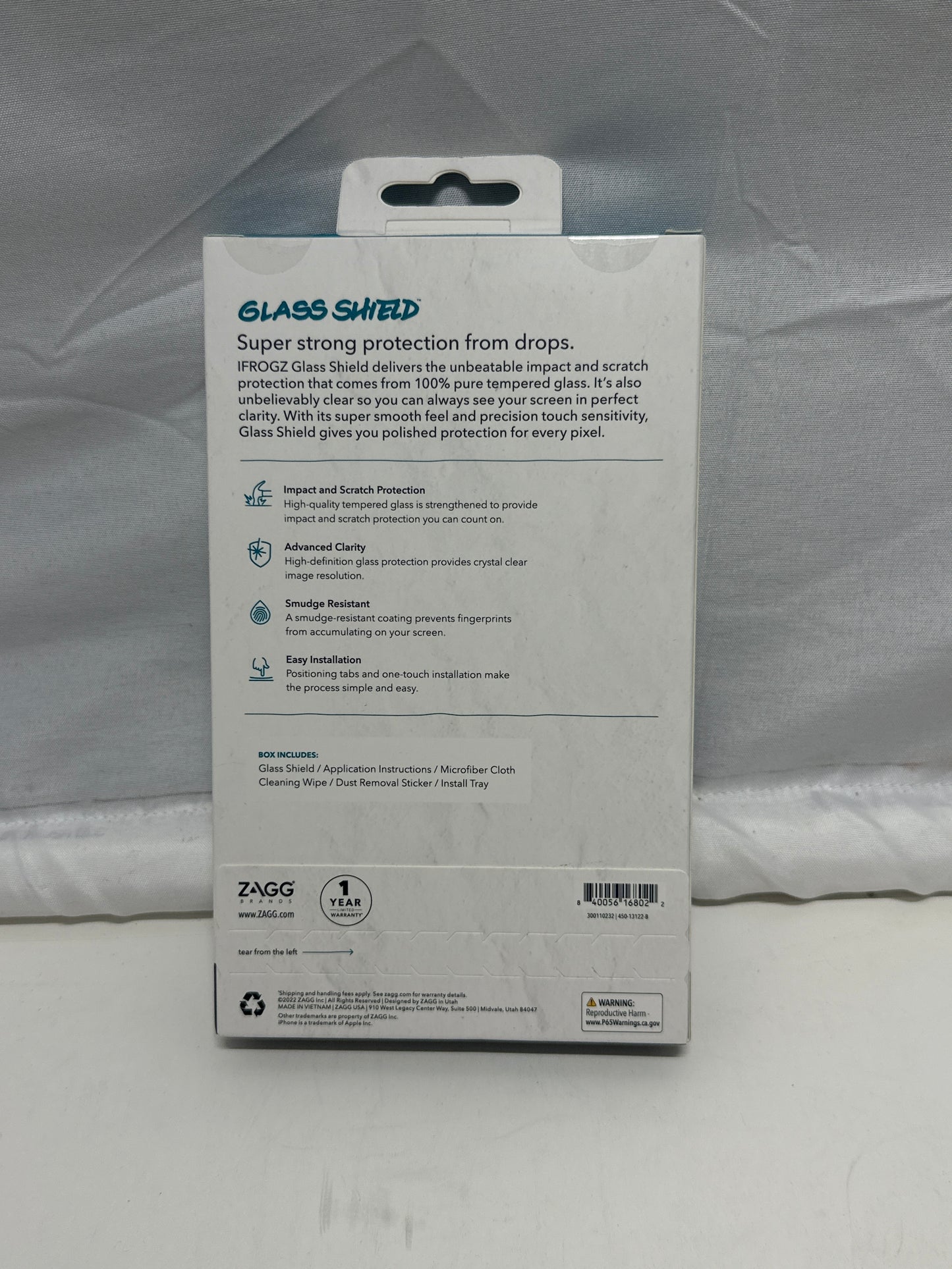 IFROGZ Glass Shield Tempered Glass Screen Protector iPhone 16e/14/13/13 Pro