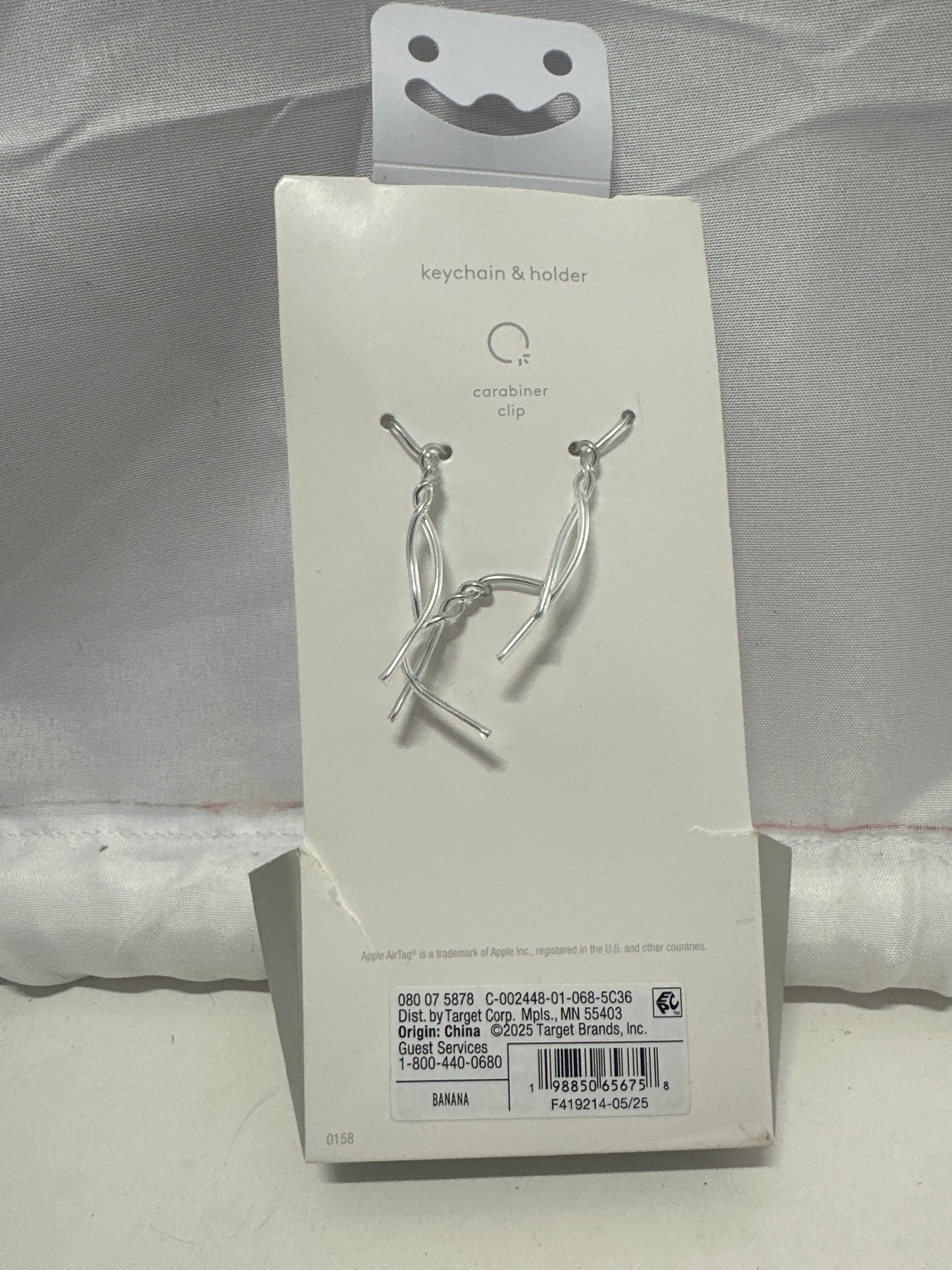 Heyday Banana AirTag Keychain Holder