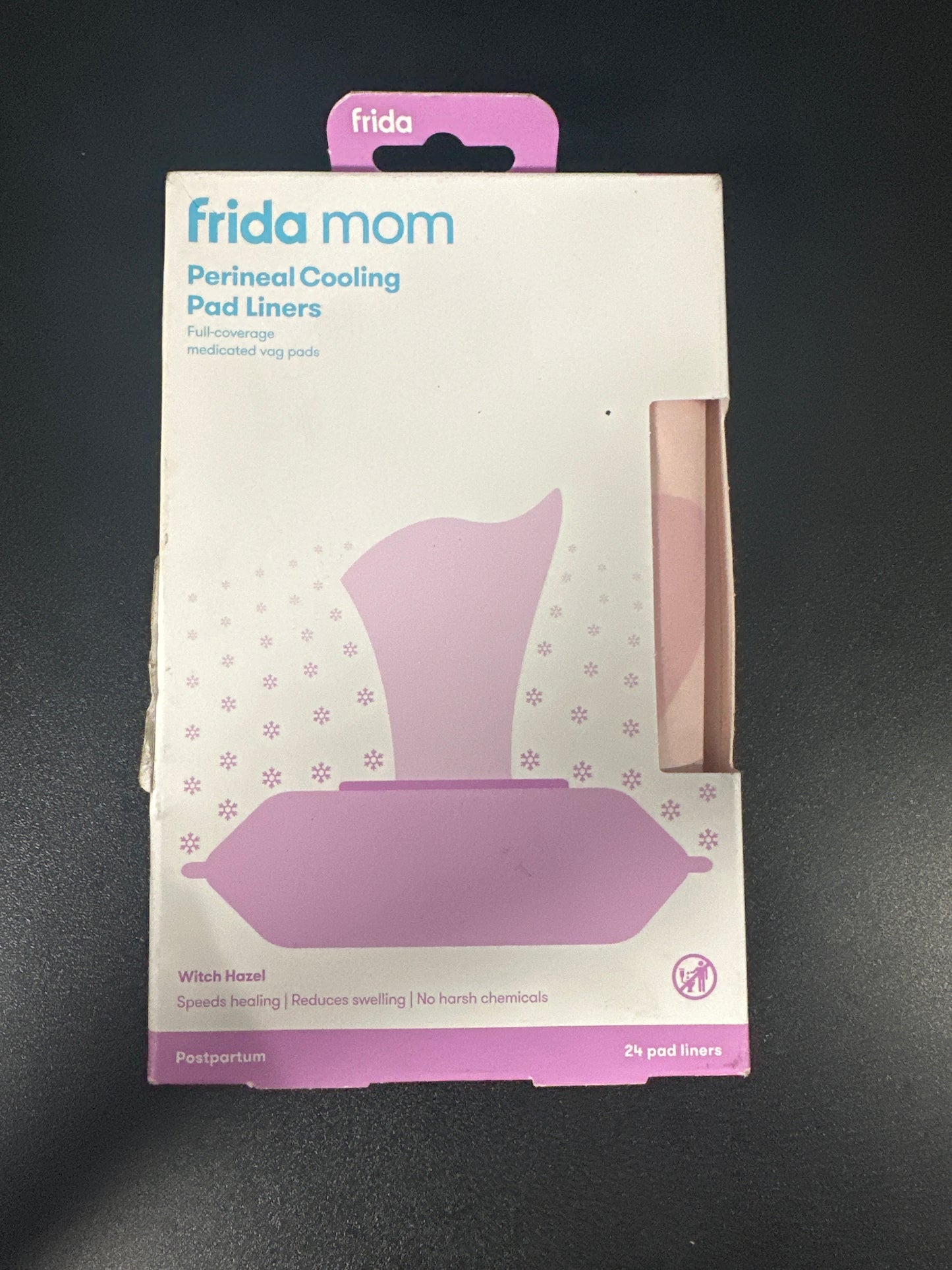 Frida Mom Witch Hazel Perineal Cooling Pad Liners, White, 24 Count