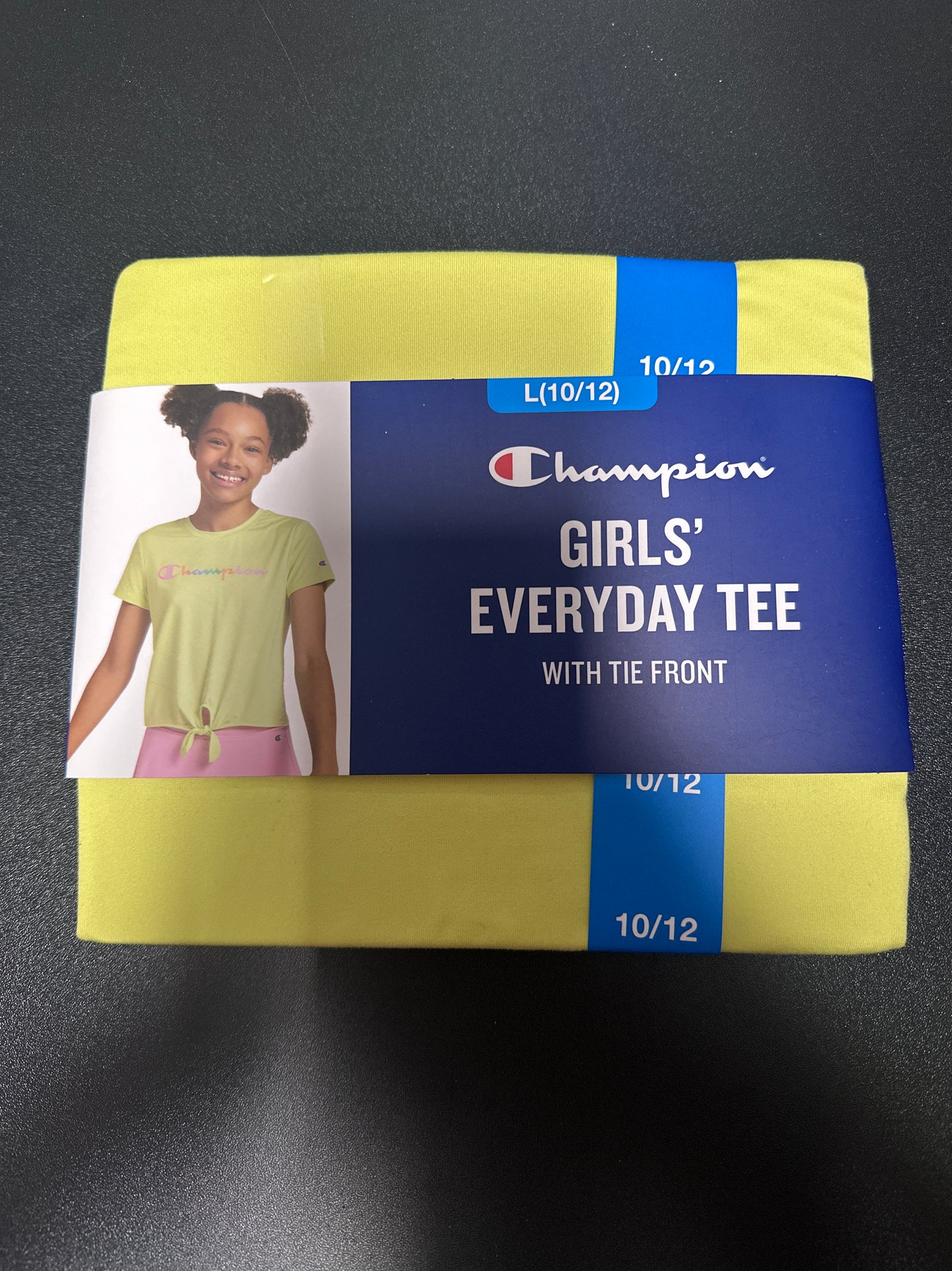 champion girls everyday tee with tie front (L)