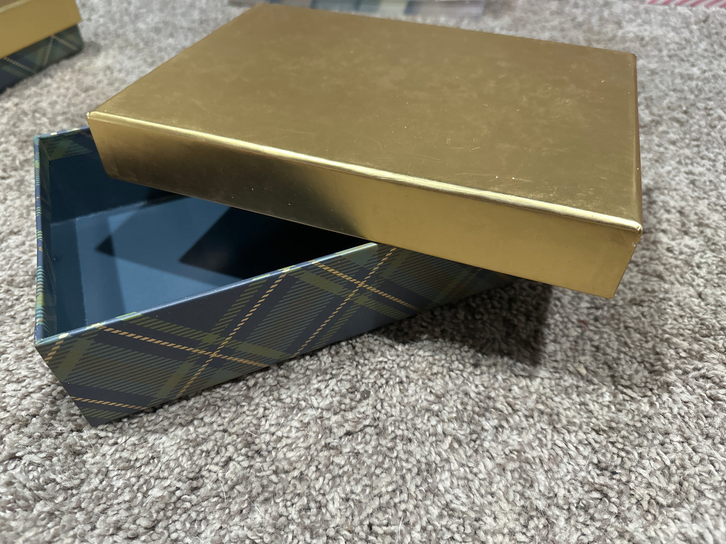 My MInds Eye Christmas Plaid Green and Gold box