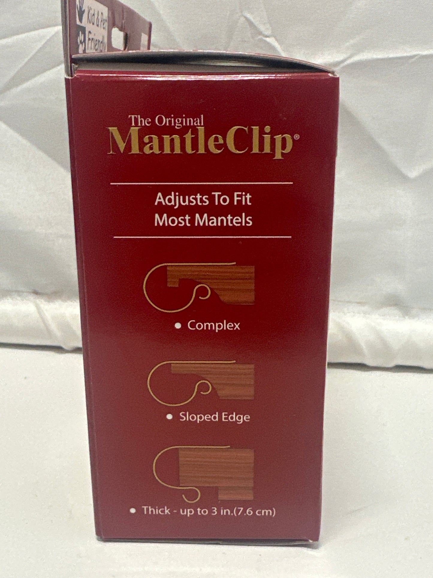 Original MantleClip Matte Black Stocking Holders 4 Pack Christmas Mantel