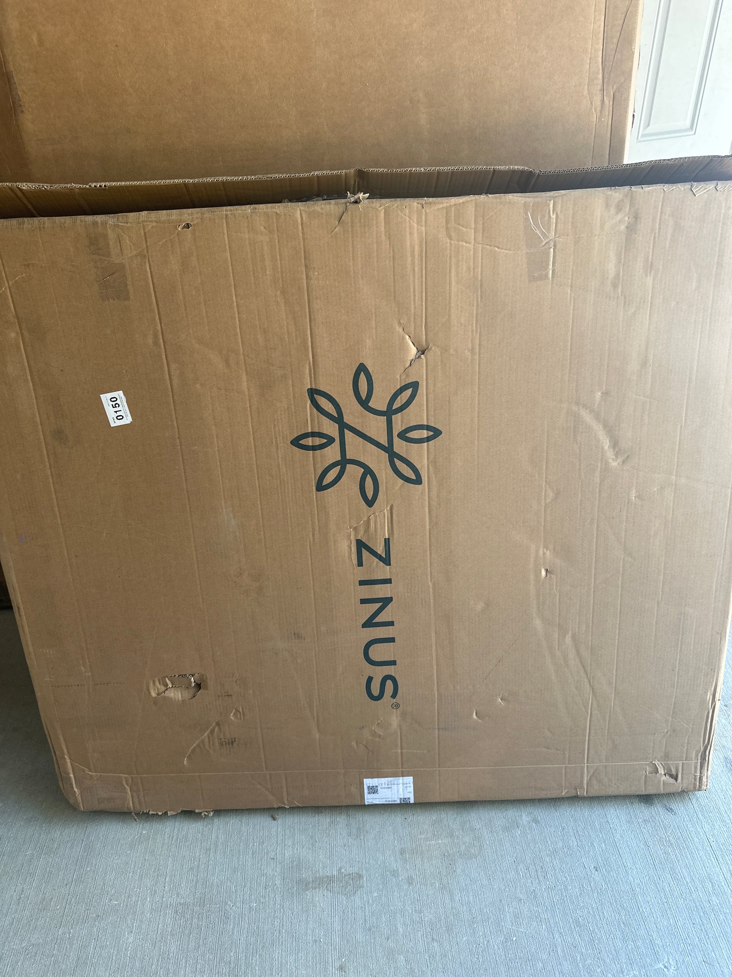 Zinus No Assembly Full White Metal Box Spring 9 inch Profile