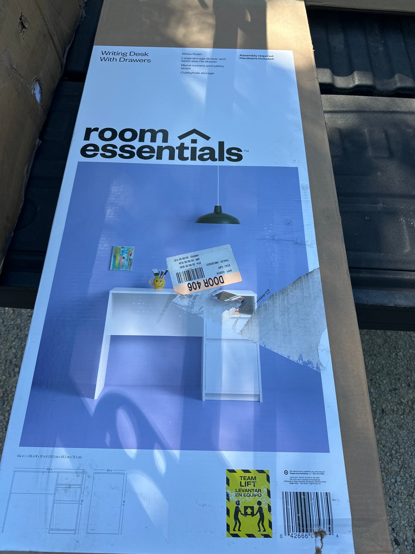 Writing Desk with Drawers - Room Essentials™