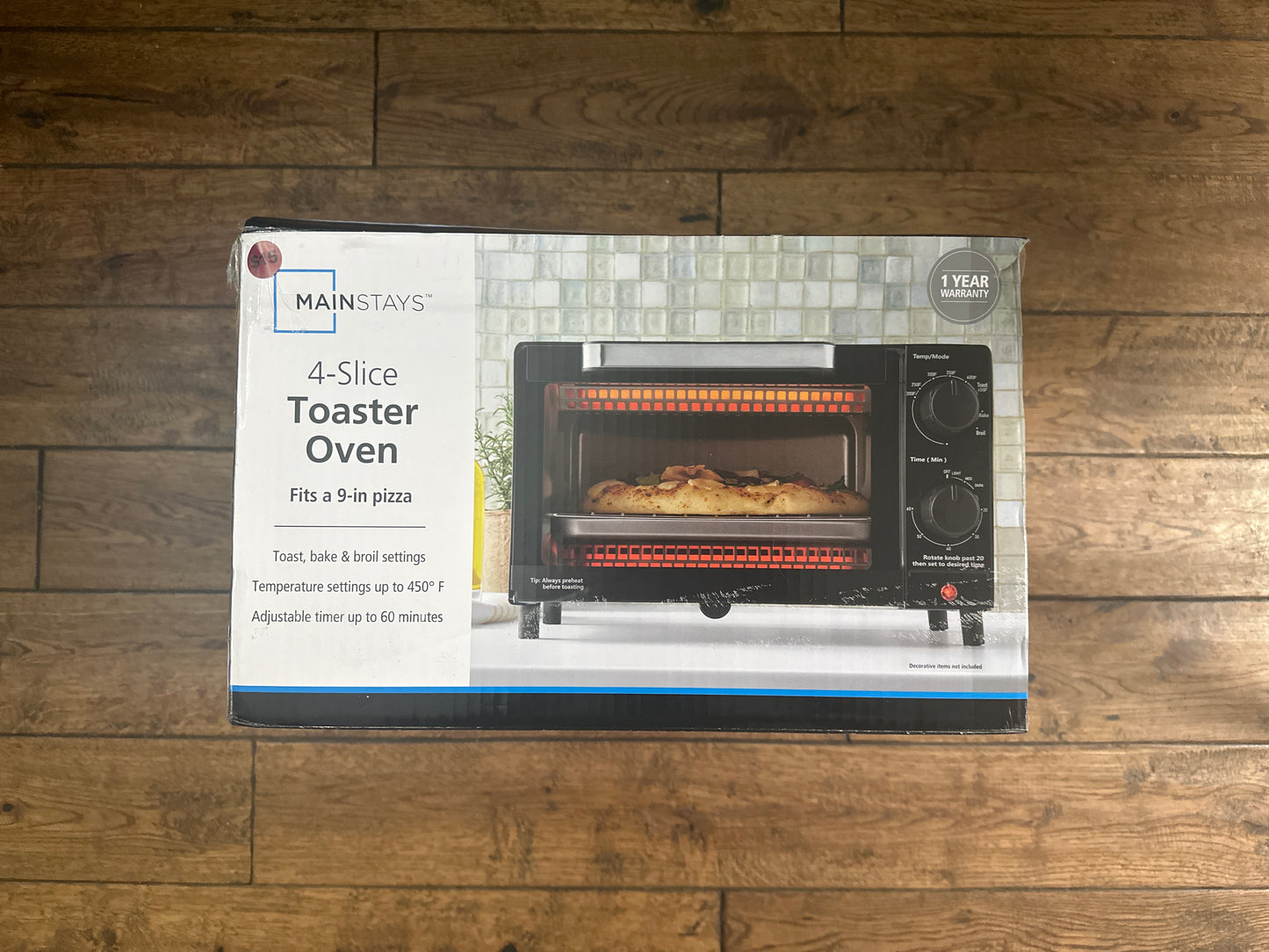 Mainstays 4 Slice Countertop Toaster Oven