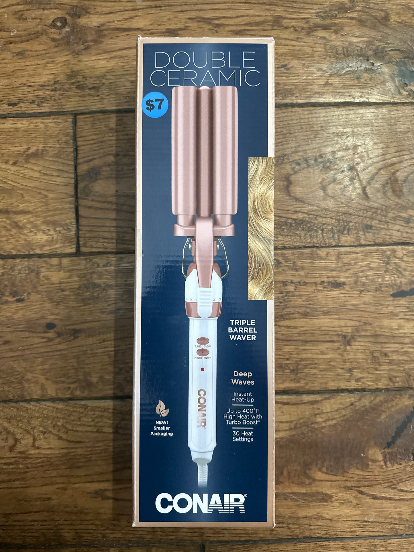 Conair Double Ceramic 3-Barrel Curling Iron, Hair Curler for All Lengths