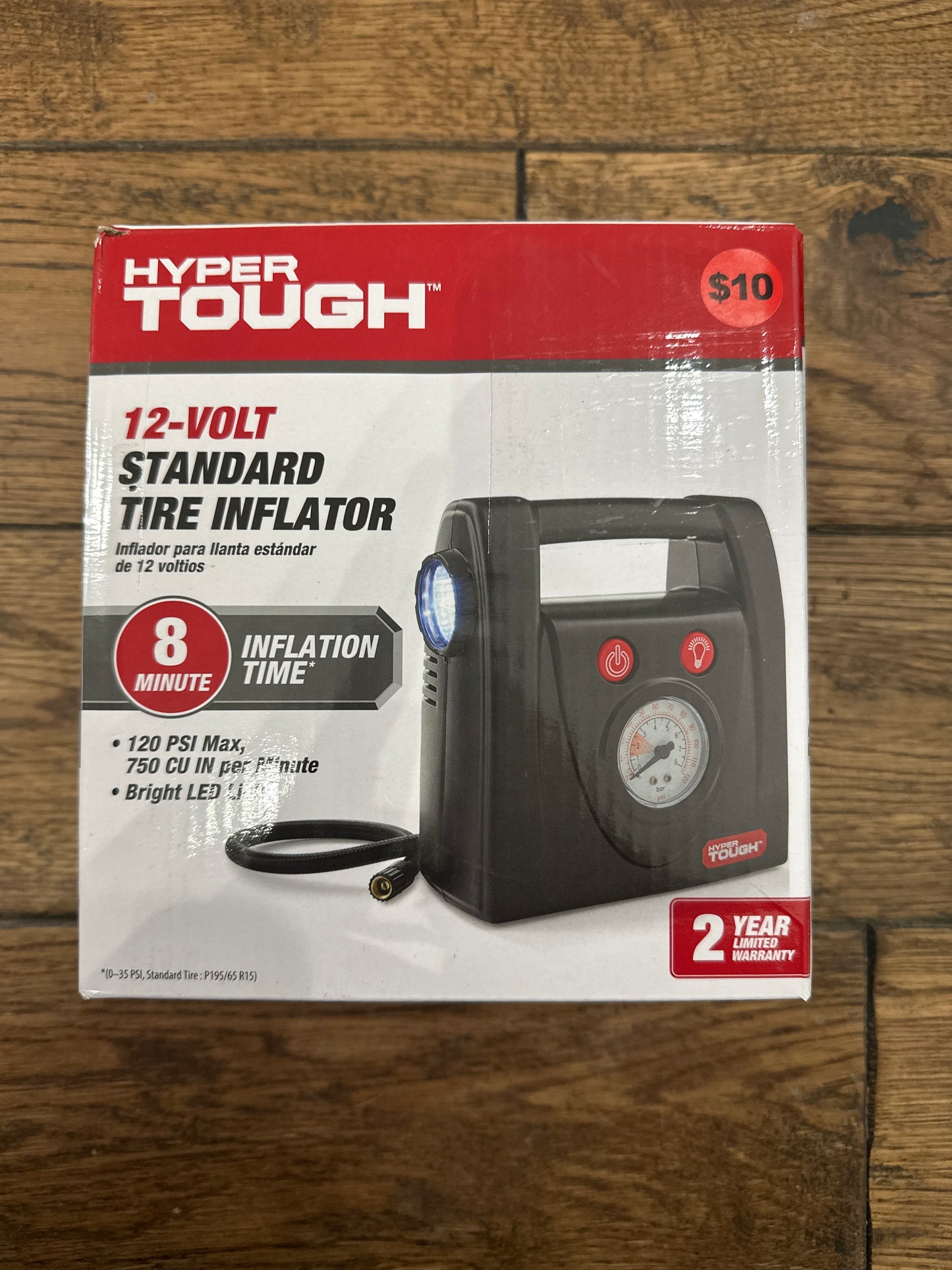 Hyper Tough DC12V Standard Tire Inflator