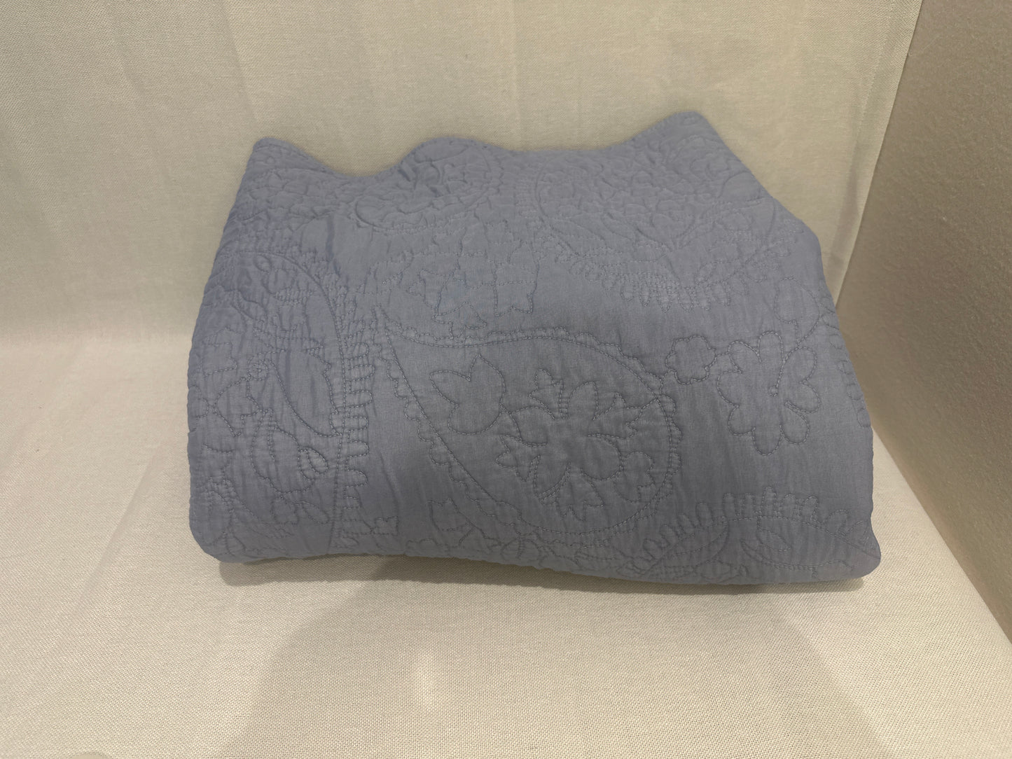 Garment Washed Paisley Stitch Quilt - Threshold™ Sky Blue-Full/queen