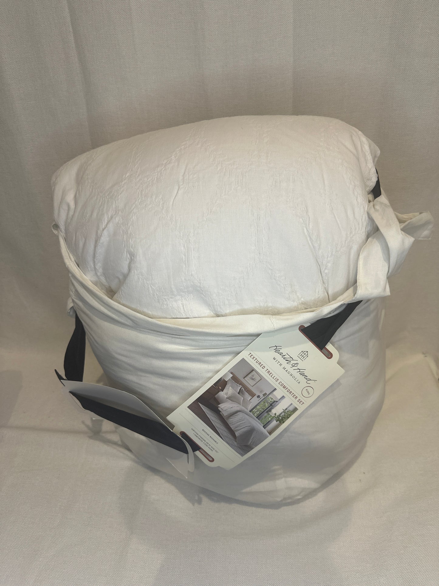 Trellis Pattern Comforter Cream - Hearth & Hand™ with Magnolia-King