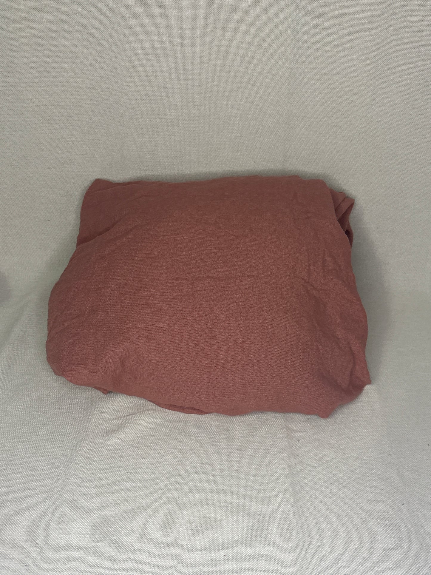 Full/Queen Heavyweight Linen Blend Duvet Cover-Rose - Casaluna™