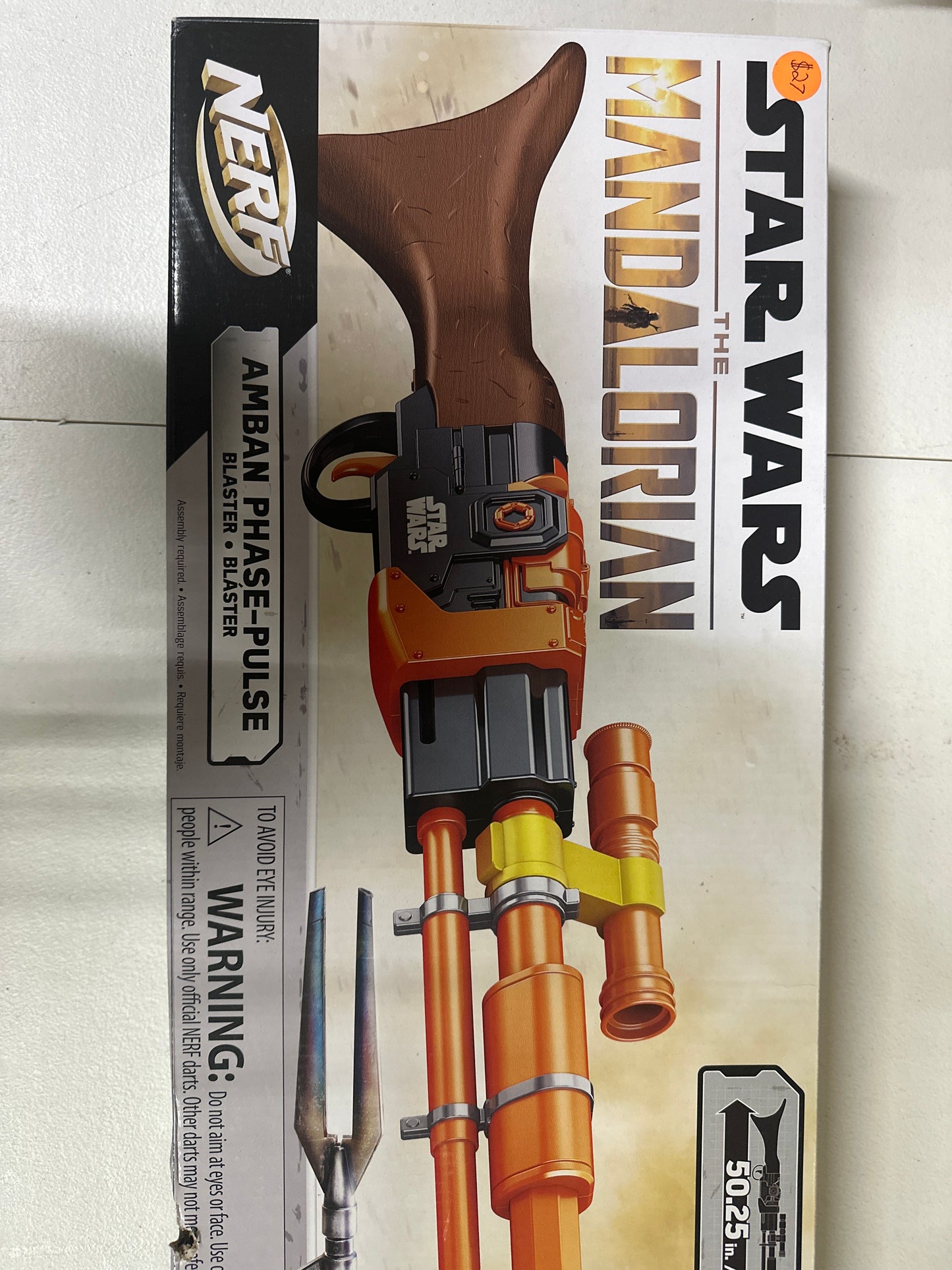Nerf Star Wars Amban Phase-Pulse Blaster, The Mandalorian, Scope, 10 Official Elite Darts, Breech Load, 50.25 Inches Long