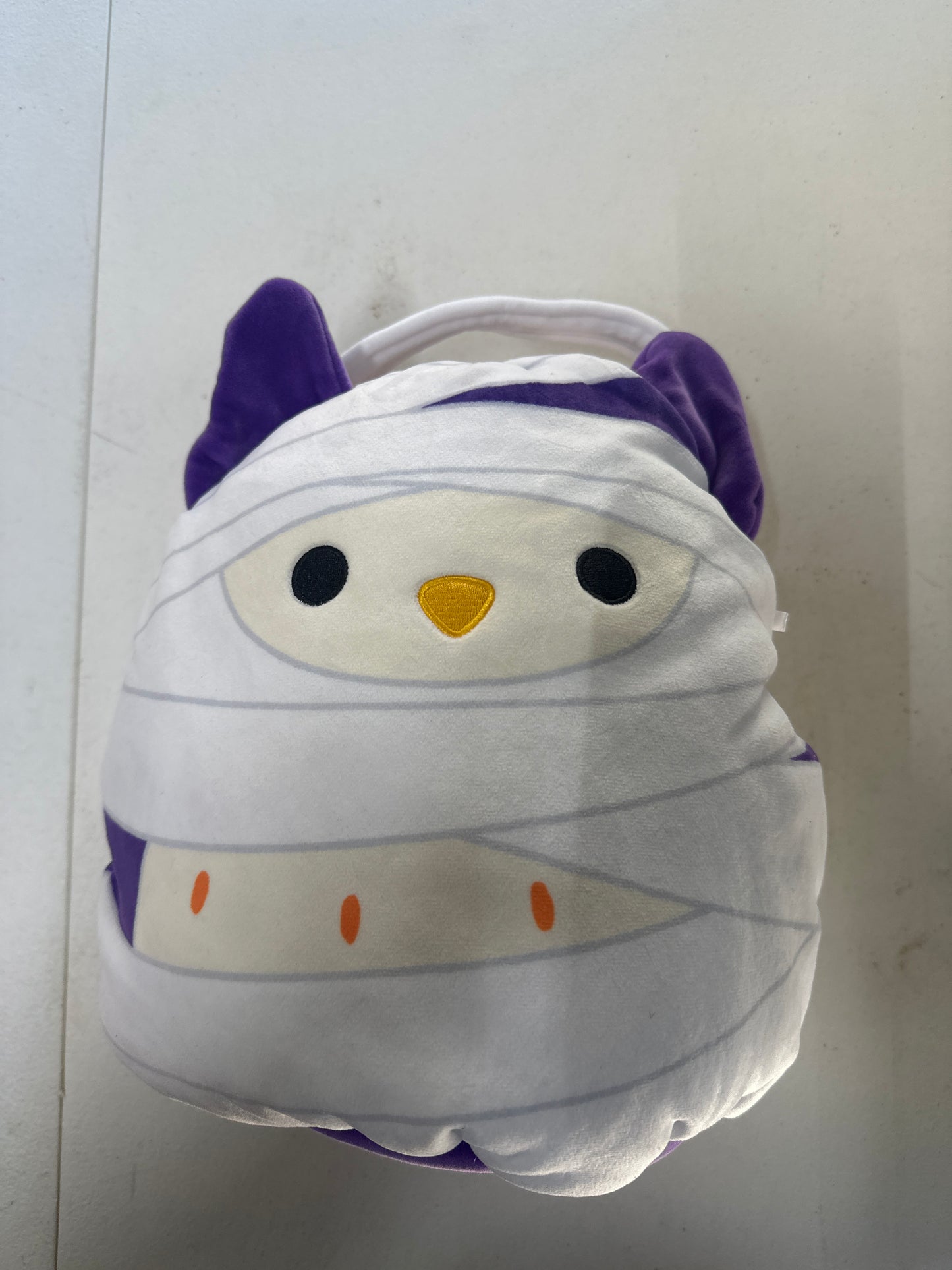Squishmallows Original Holly Mummy Owl Halloween Treat Pail