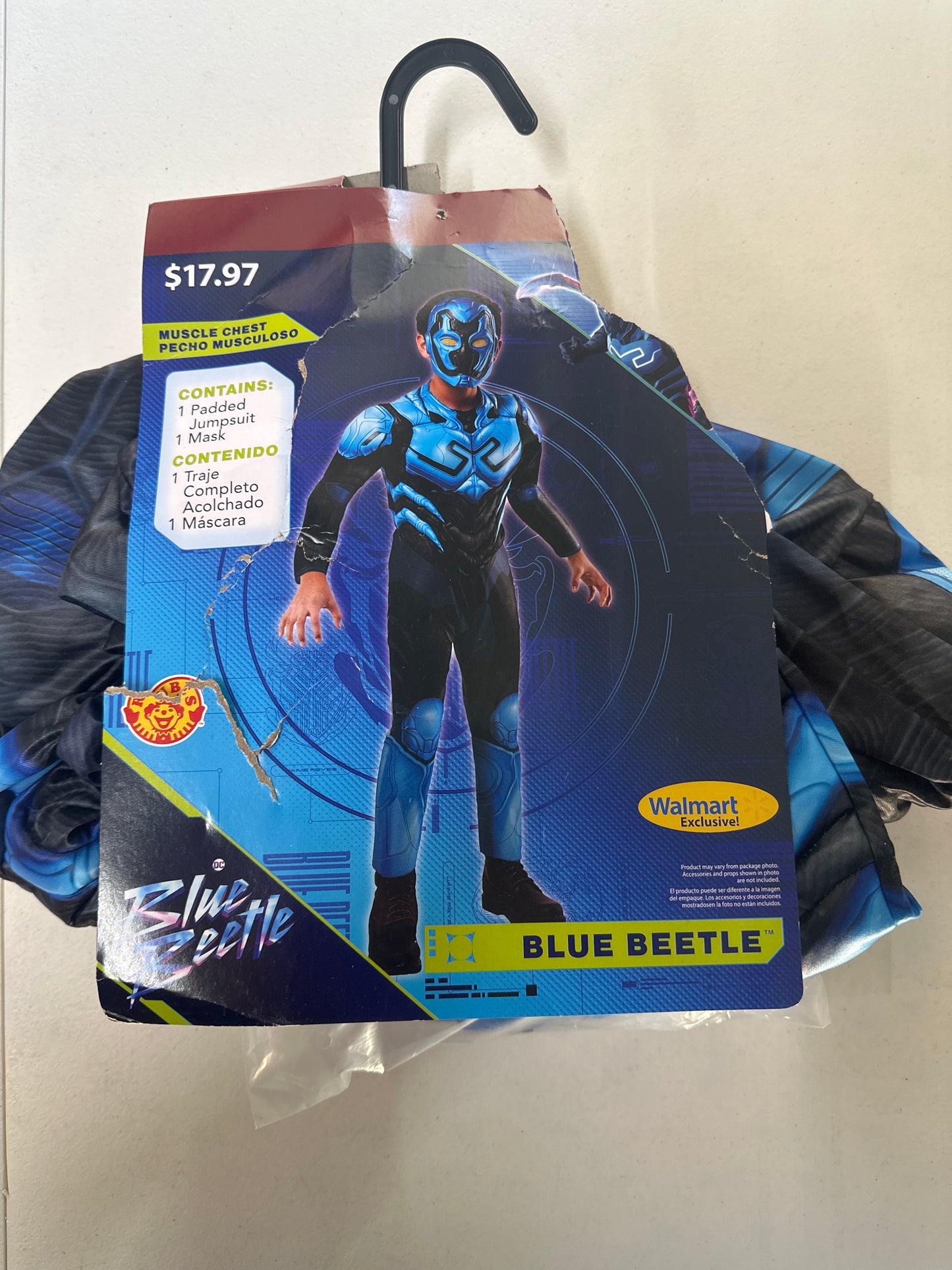 Blue Beetle Boys Halloween Costume, Size Medium (8)