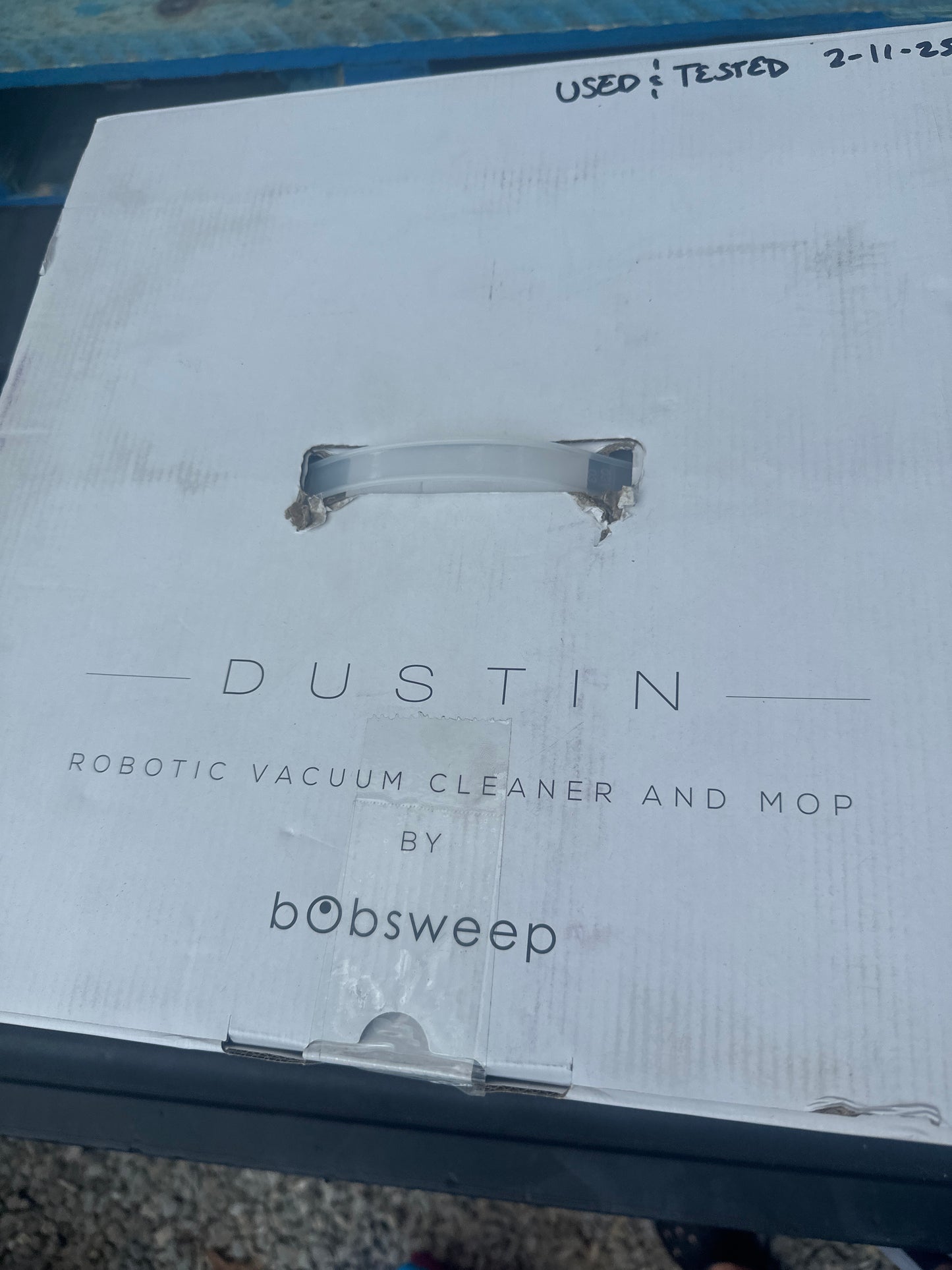 Dustin Wi-Fi Connected Self-Emptying Robot Vacuum and Mop in Night