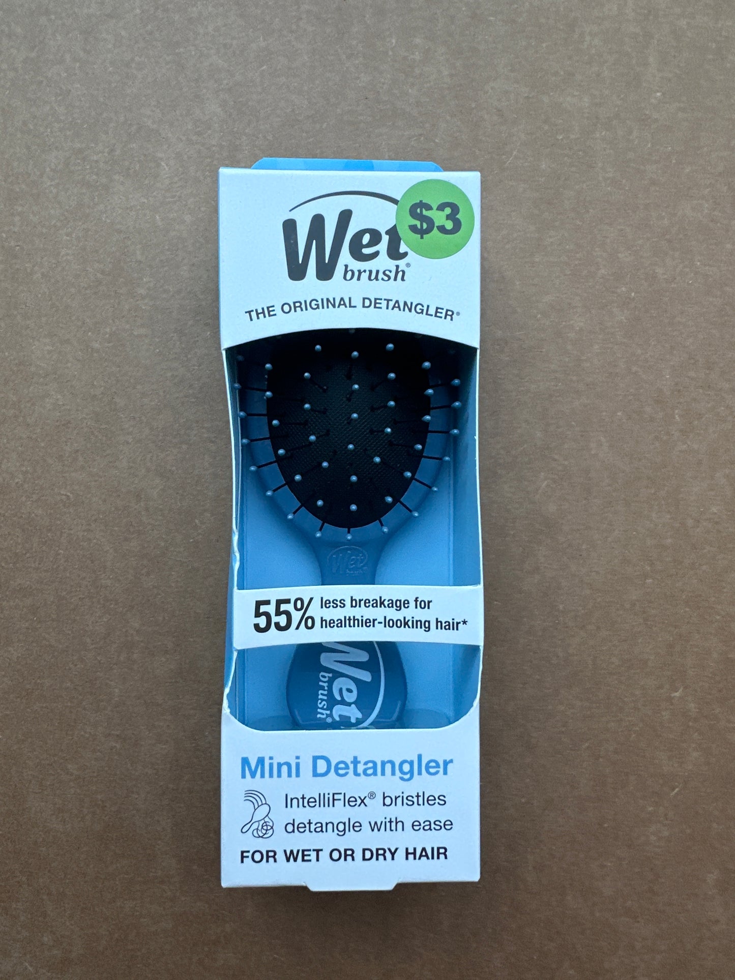 Wet Brush Original Detangling Hair Brush Mini - Elemental Blue