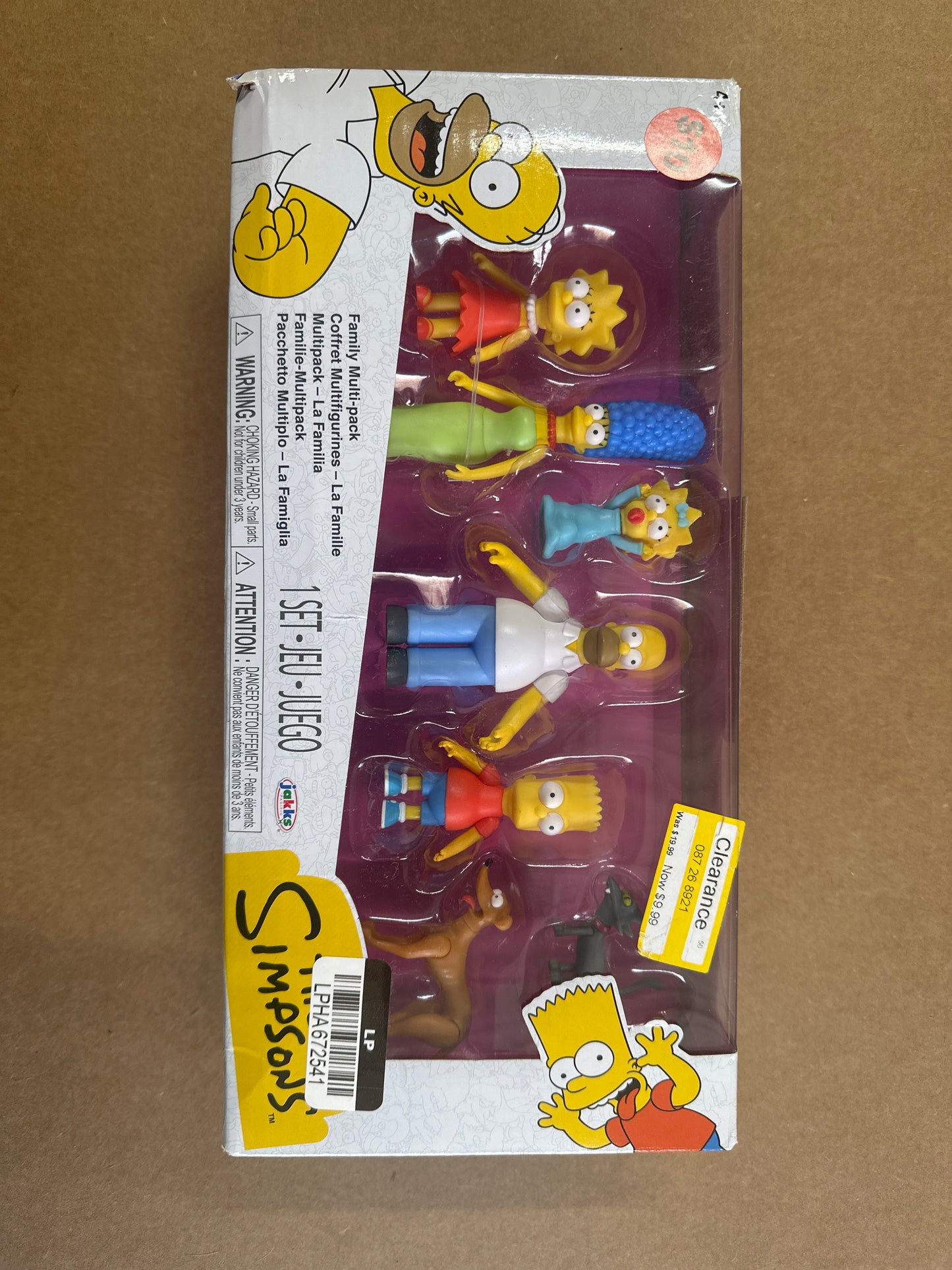 The Simpsons 2.5 inch Tall Scaled Action Figures Multipack with the Entire Simpsons Family